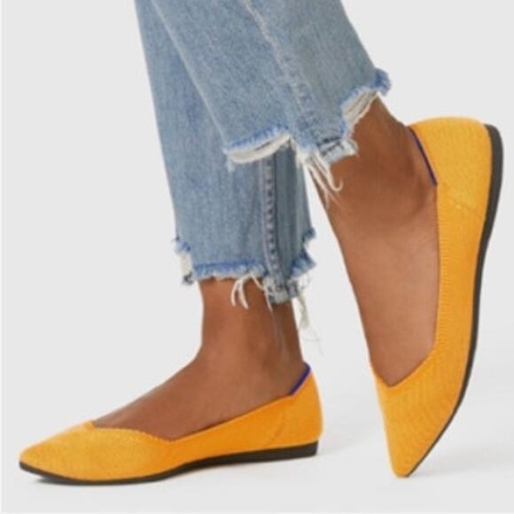 Rothy's Marigold Yellow The Point Flats 8.5 - Picture 3 of 7